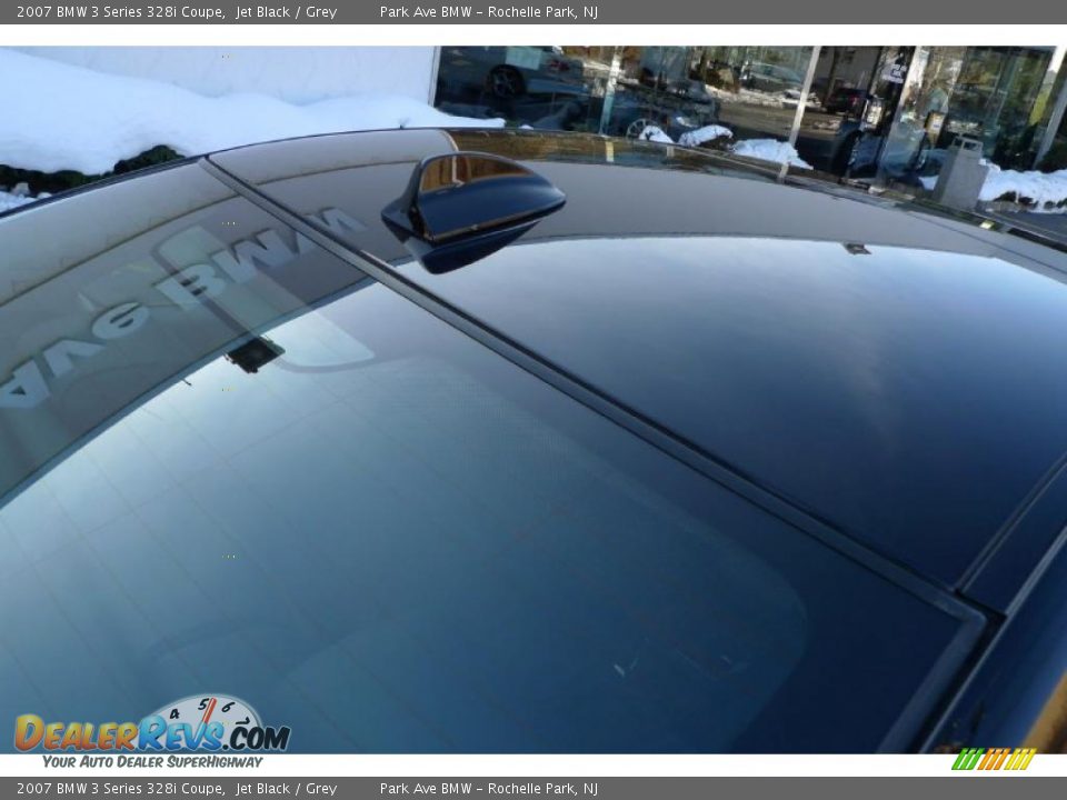 2007 BMW 3 Series 328i Coupe Jet Black / Grey Photo #15