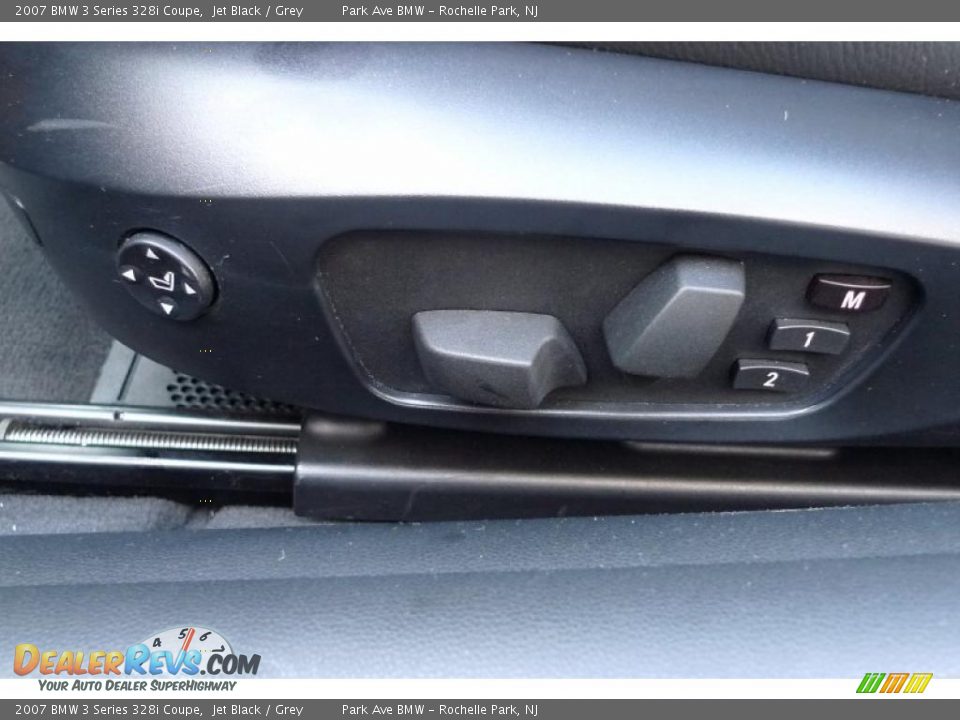 2007 BMW 3 Series 328i Coupe Jet Black / Grey Photo #25