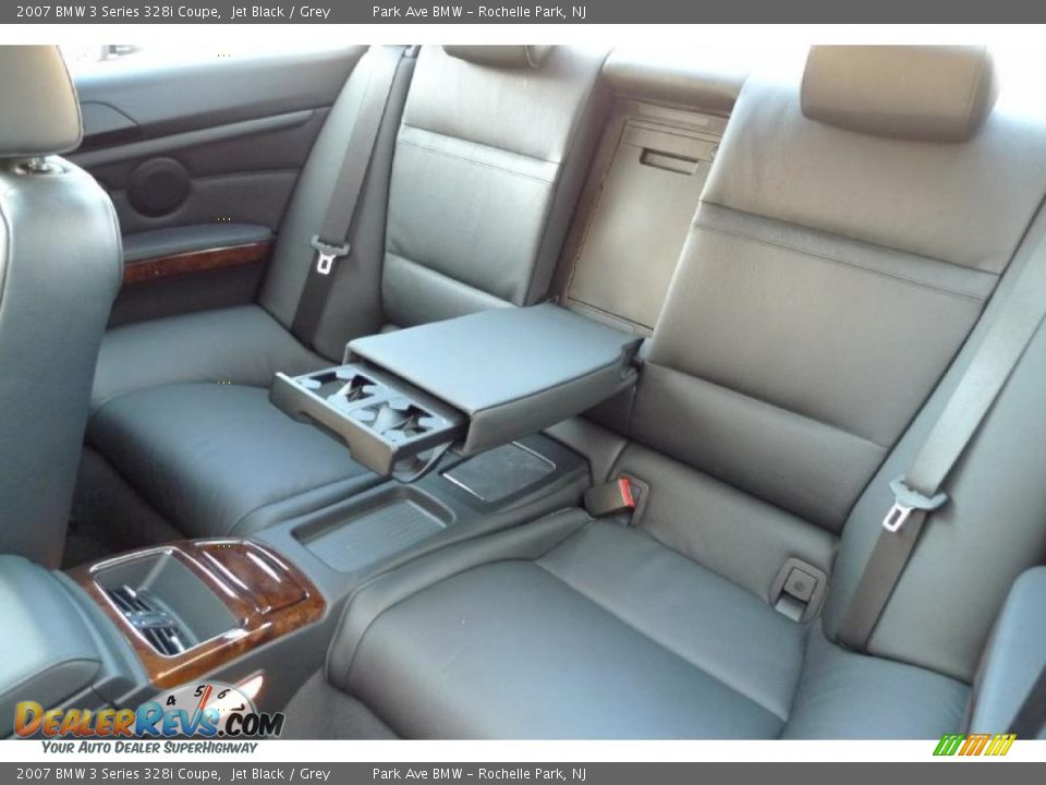 2007 BMW 3 Series 328i Coupe Jet Black / Grey Photo #27