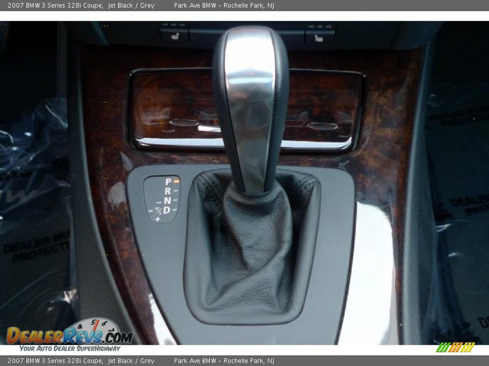 2007 BMW 3 Series 328i Coupe Jet Black / Grey Photo #36