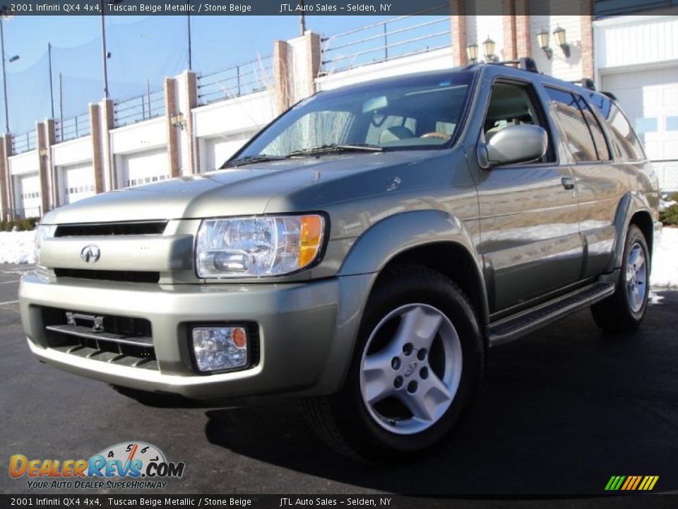2001 Infiniti QX4 4x4 Tuscan Beige Metallic / Stone Beige Photo #1