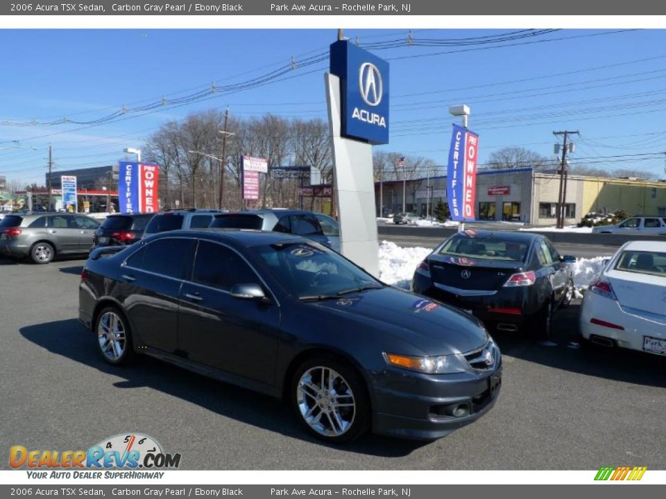 2006 Acura TSX Sedan Carbon Gray Pearl / Ebony Black Photo #1