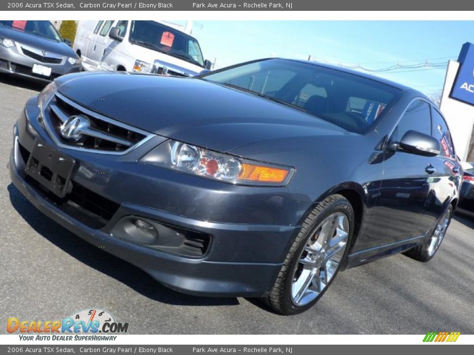2006 Acura TSX Sedan Carbon Gray Pearl / Ebony Black Photo #2