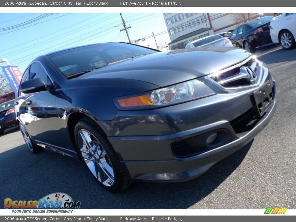 2006 Acura TSX Sedan Carbon Gray Pearl / Ebony Black Photo #4