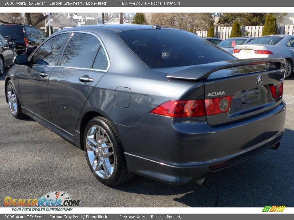 2006 Acura TSX Sedan Carbon Gray Pearl / Ebony Black Photo #6