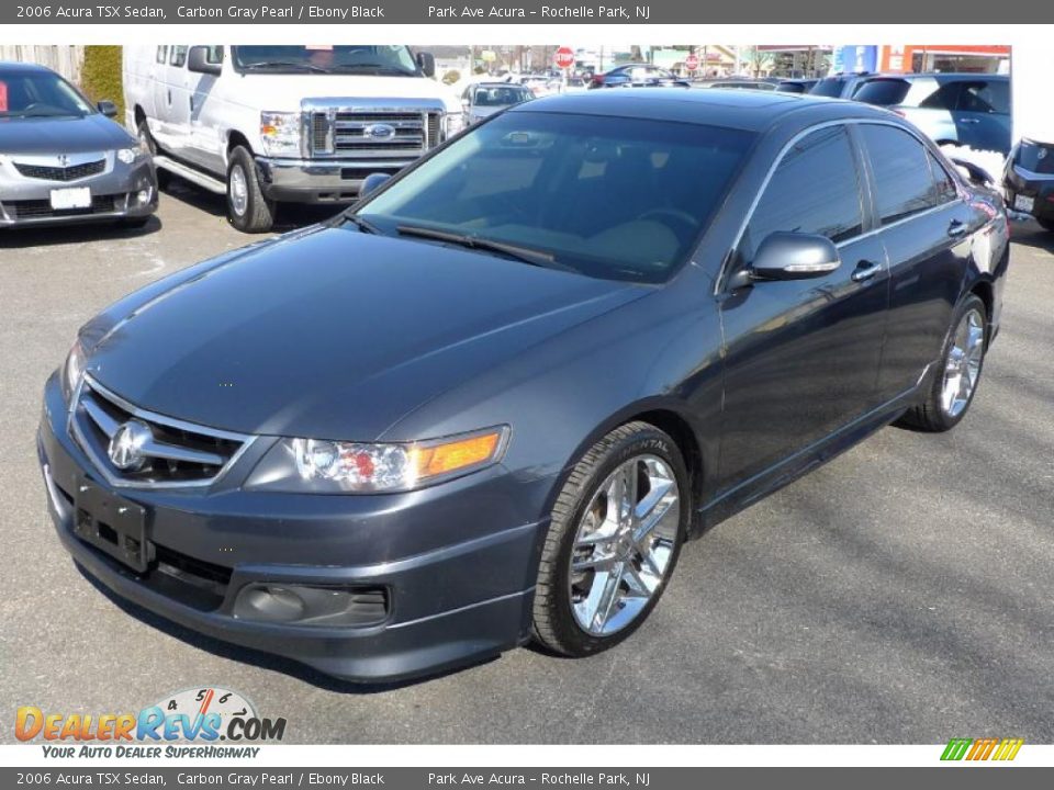 2006 Acura TSX Sedan Carbon Gray Pearl / Ebony Black Photo #7