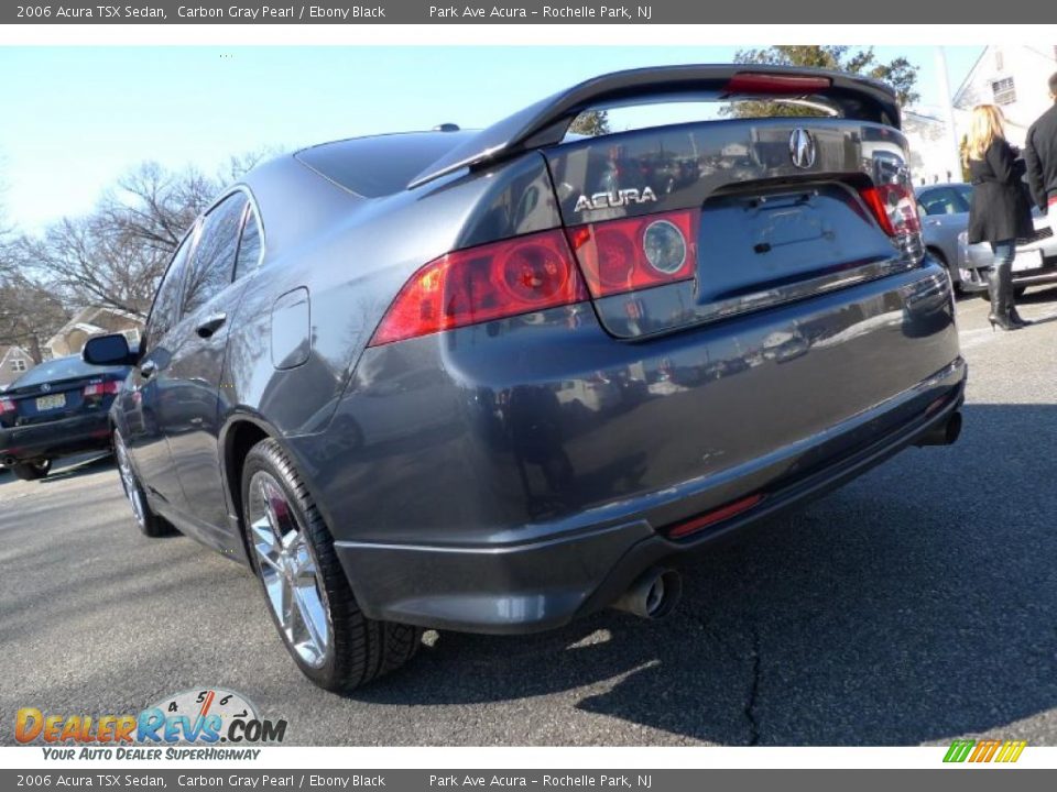 2006 Acura TSX Sedan Carbon Gray Pearl / Ebony Black Photo #8