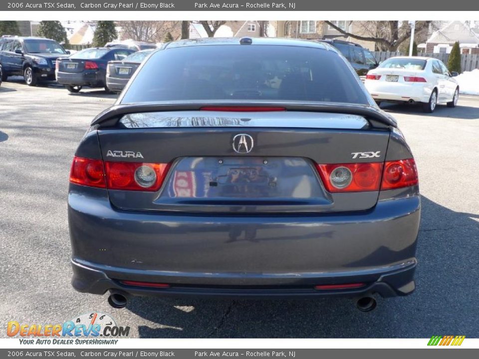 2006 Acura TSX Sedan Carbon Gray Pearl / Ebony Black Photo #9
