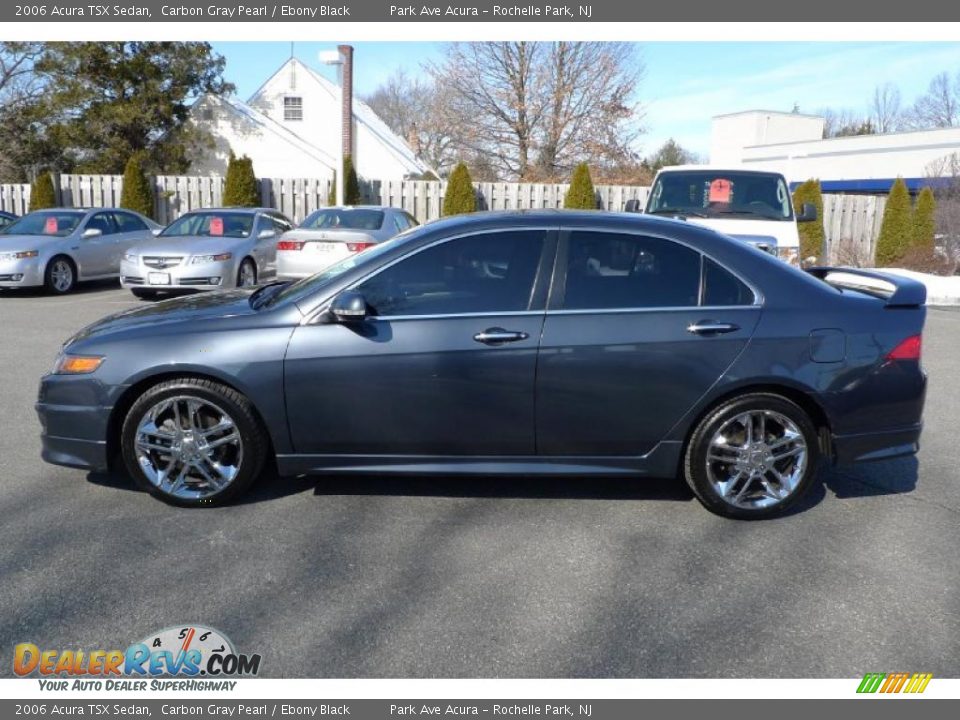 2006 Acura TSX Sedan Carbon Gray Pearl / Ebony Black Photo #10