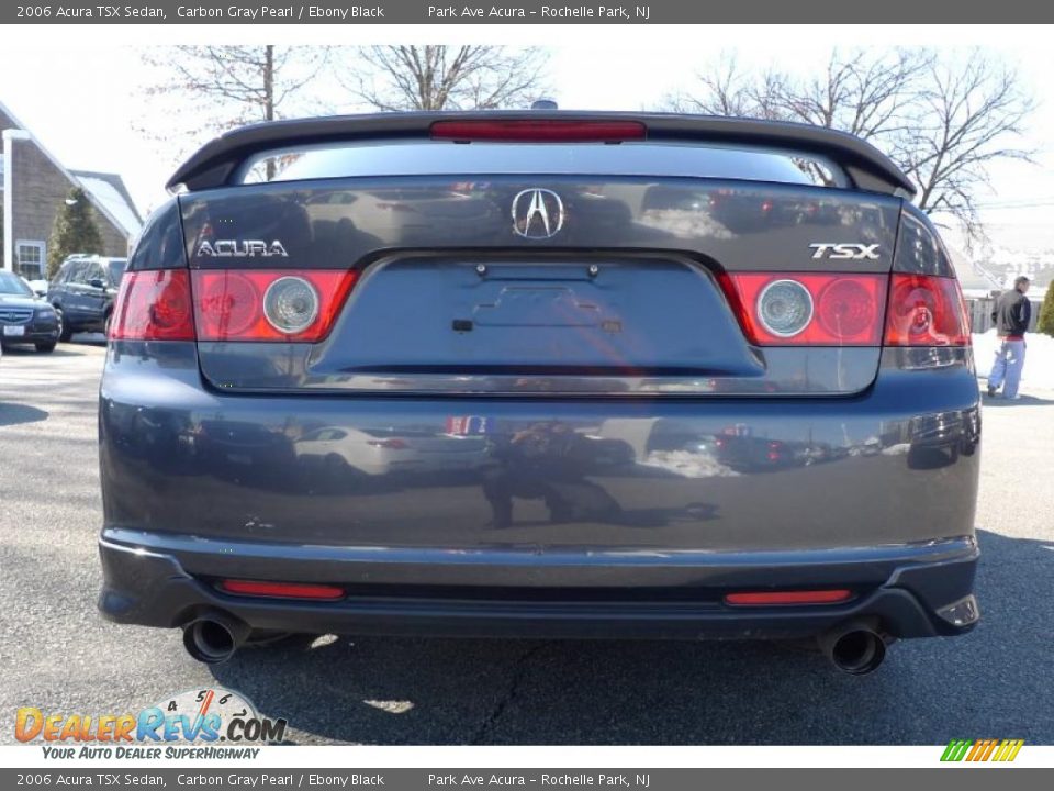 2006 Acura TSX Sedan Carbon Gray Pearl / Ebony Black Photo #11