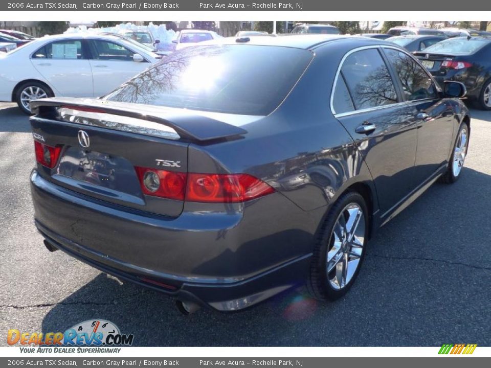 2006 Acura TSX Sedan Carbon Gray Pearl / Ebony Black Photo #13