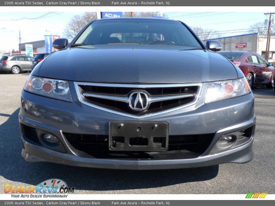 2006 Acura TSX Sedan Carbon Gray Pearl / Ebony Black Photo #14