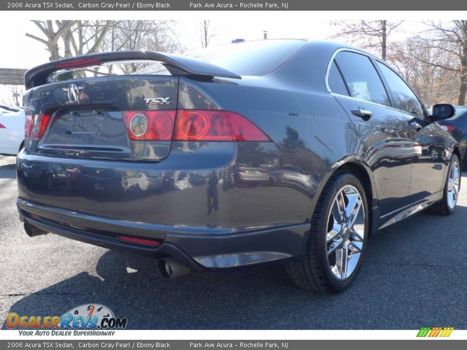 2006 Acura TSX Sedan Carbon Gray Pearl / Ebony Black Photo #15