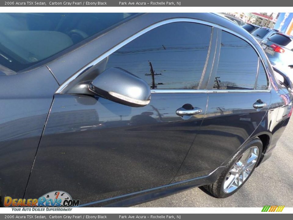 2006 Acura TSX Sedan Carbon Gray Pearl / Ebony Black Photo #16
