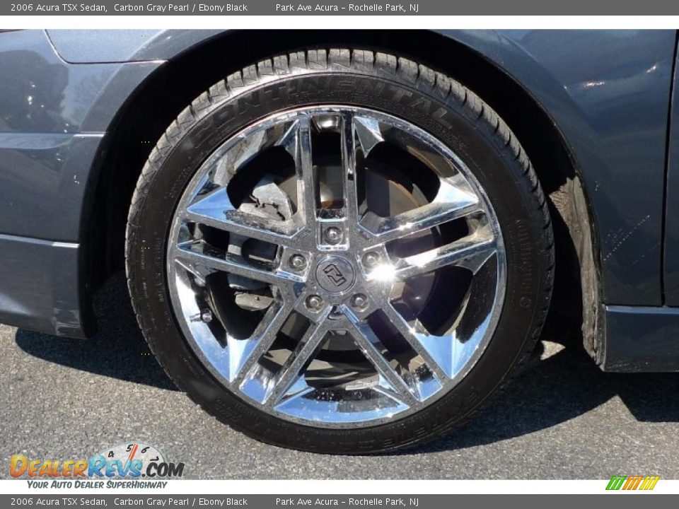 2006 Acura TSX Sedan Carbon Gray Pearl / Ebony Black Photo #17