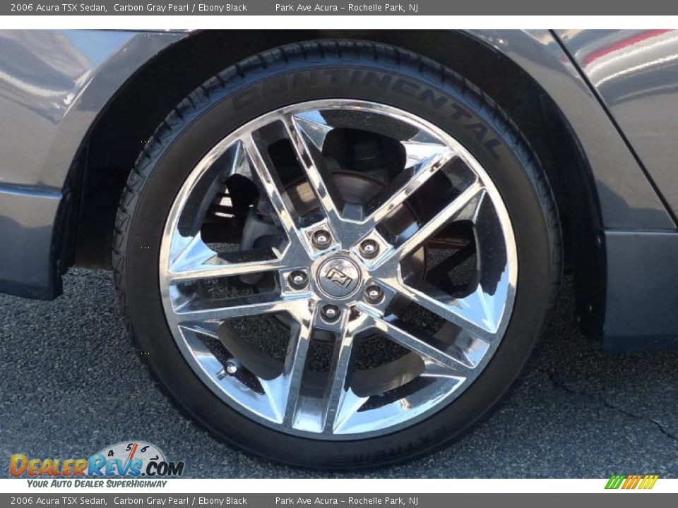 2006 Acura TSX Sedan Carbon Gray Pearl / Ebony Black Photo #19