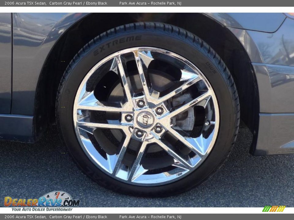 2006 Acura TSX Sedan Carbon Gray Pearl / Ebony Black Photo #20