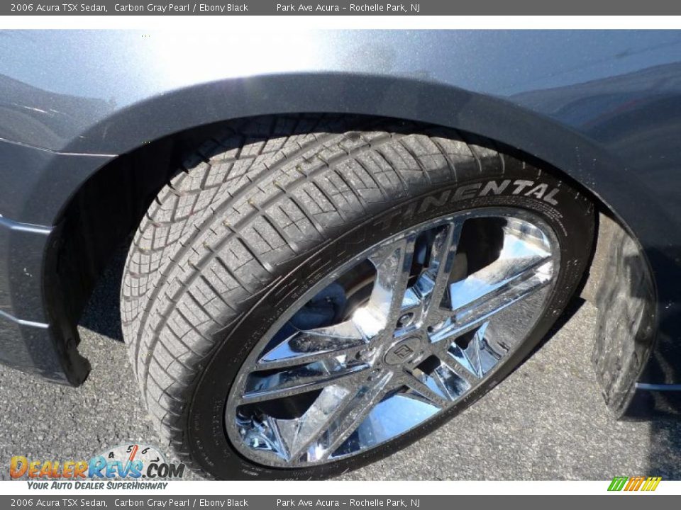 2006 Acura TSX Sedan Carbon Gray Pearl / Ebony Black Photo #21