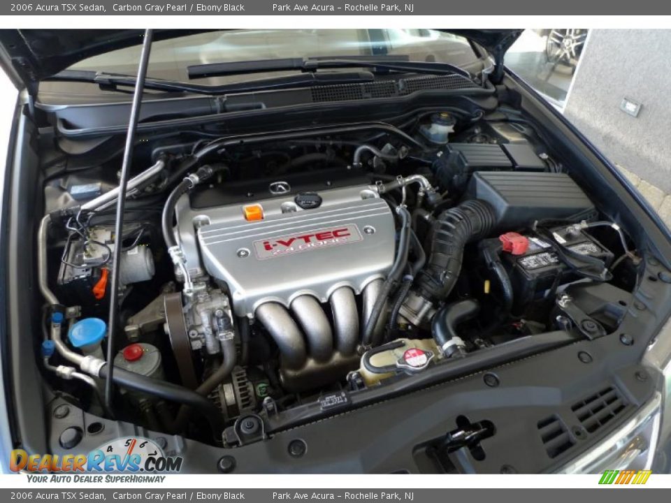 2006 Acura TSX Sedan Carbon Gray Pearl / Ebony Black Photo #23