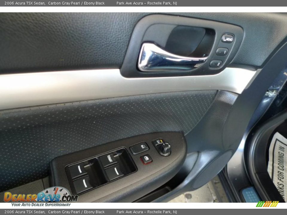 2006 Acura TSX Sedan Carbon Gray Pearl / Ebony Black Photo #28