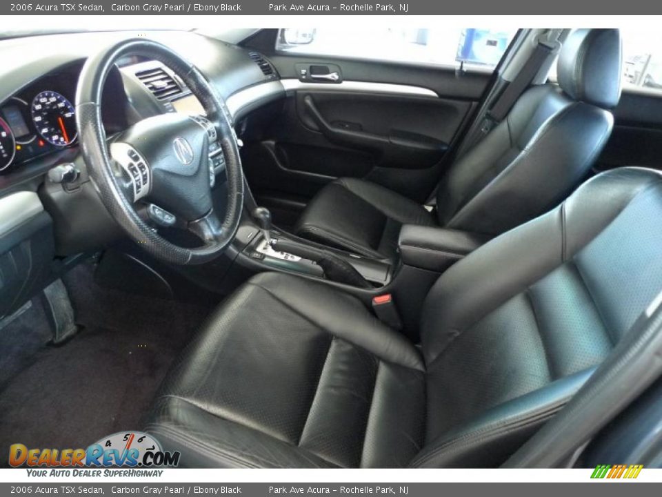 2006 Acura TSX Sedan Carbon Gray Pearl / Ebony Black Photo #29