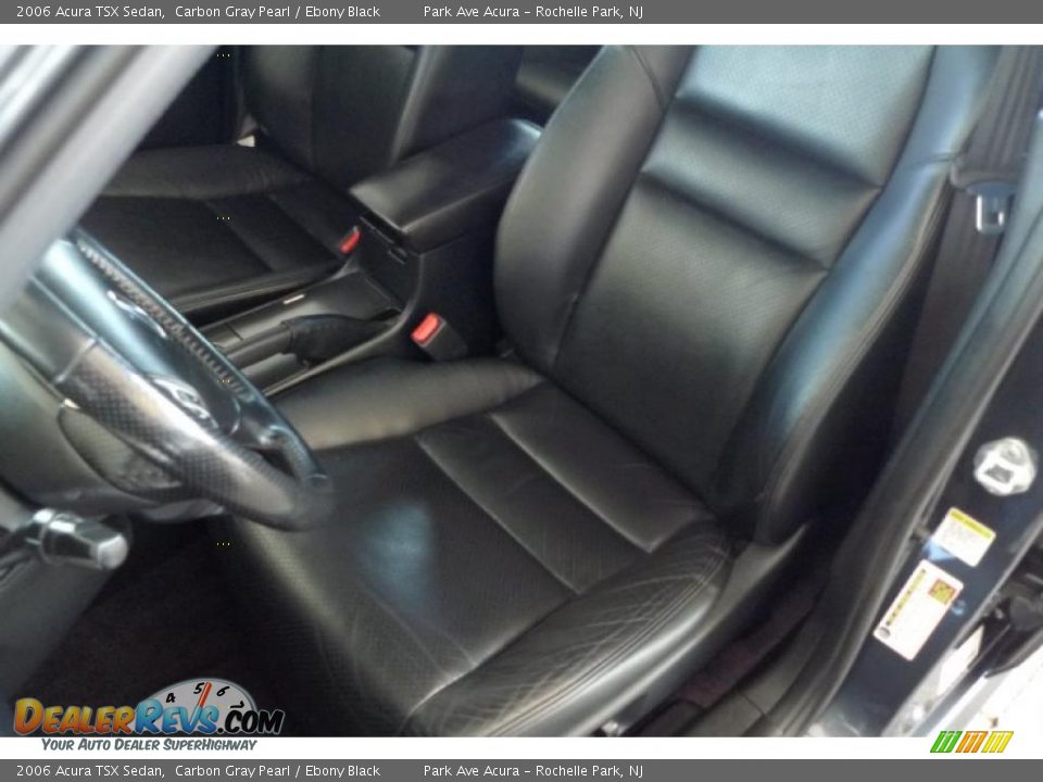2006 Acura TSX Sedan Carbon Gray Pearl / Ebony Black Photo #30