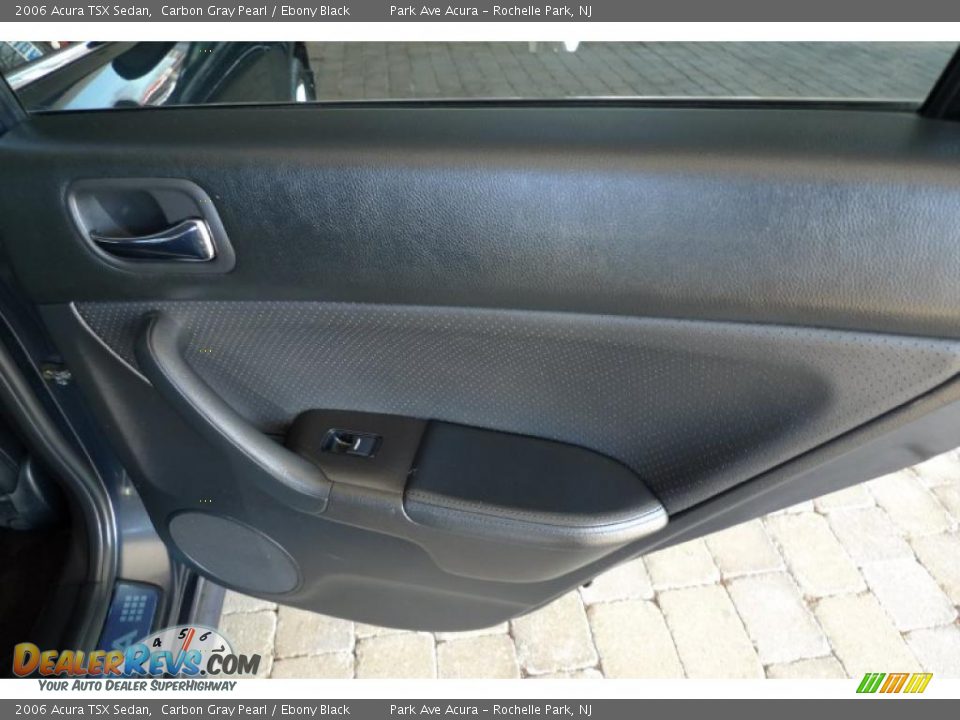 2006 Acura TSX Sedan Carbon Gray Pearl / Ebony Black Photo #35