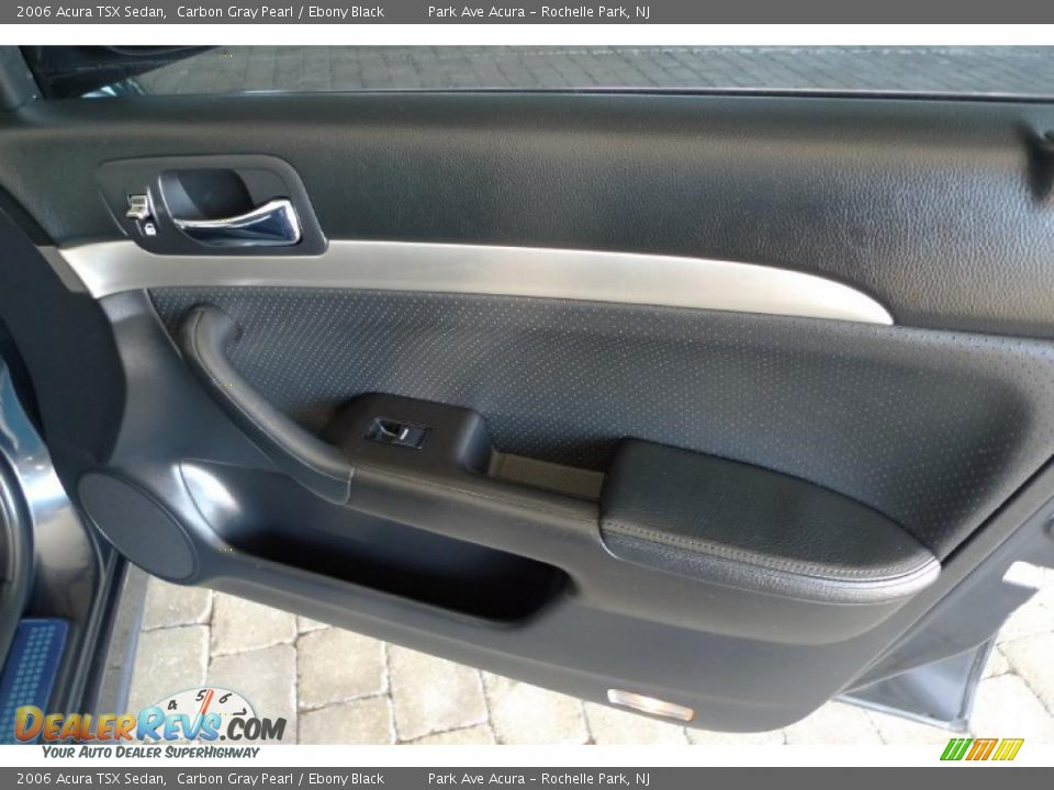 2006 Acura TSX Sedan Carbon Gray Pearl / Ebony Black Photo #36