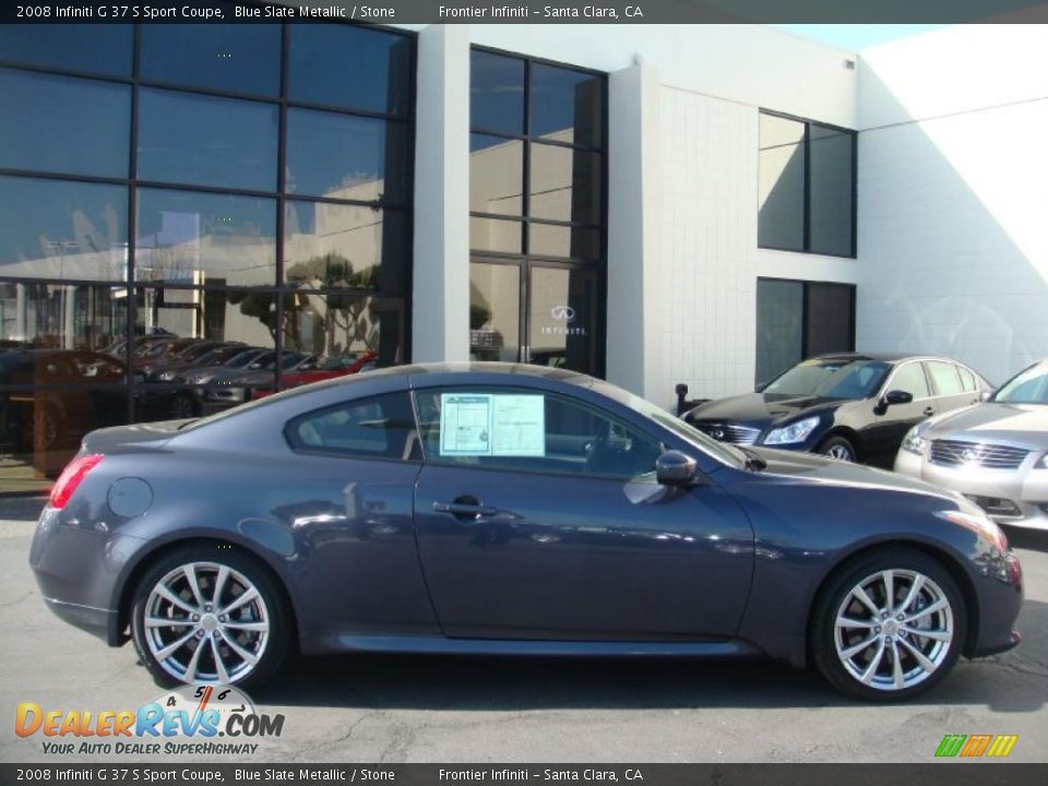 2008 Infiniti G 37 S Sport Coupe Blue Slate Metallic / Stone Photo #1