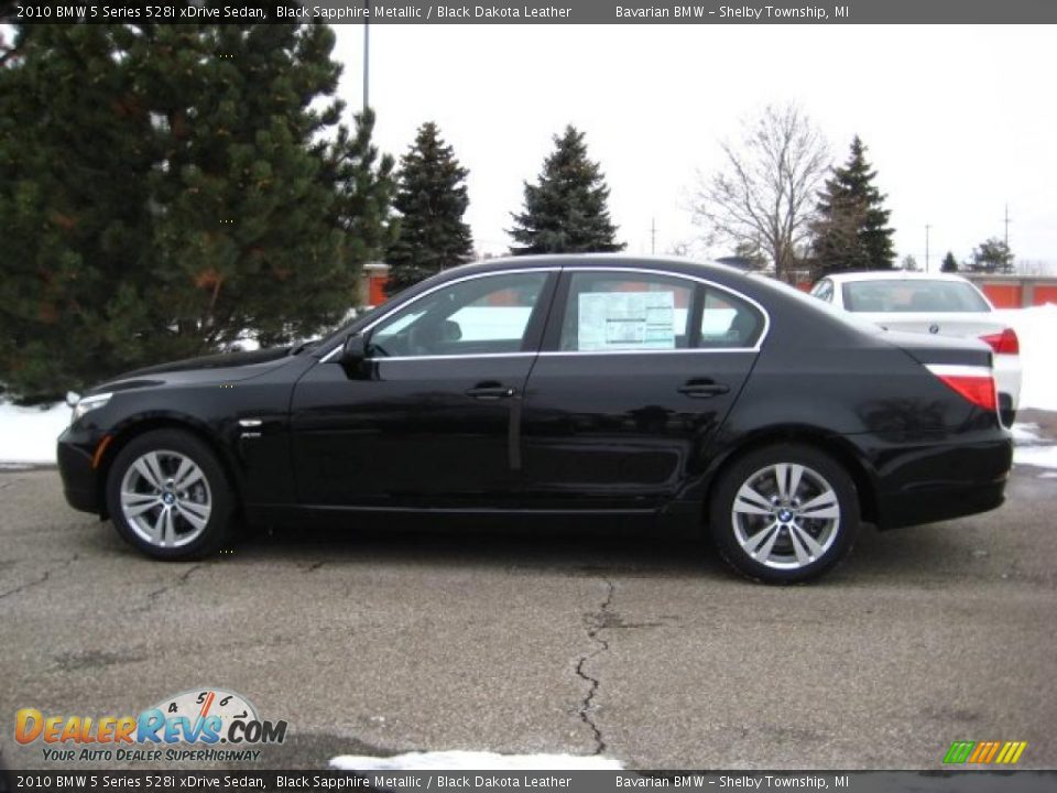 2010 BMW 5 Series 528i xDrive Sedan Black Sapphire Metallic / Black Dakota Leather Photo #2