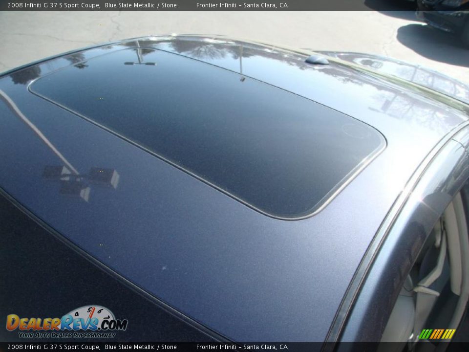 2008 Infiniti G 37 S Sport Coupe Blue Slate Metallic / Stone Photo #5