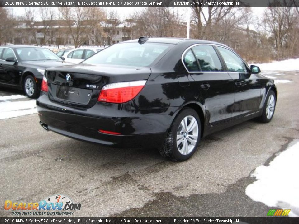 2010 BMW 5 Series 528i xDrive Sedan Black Sapphire Metallic / Black Dakota Leather Photo #5