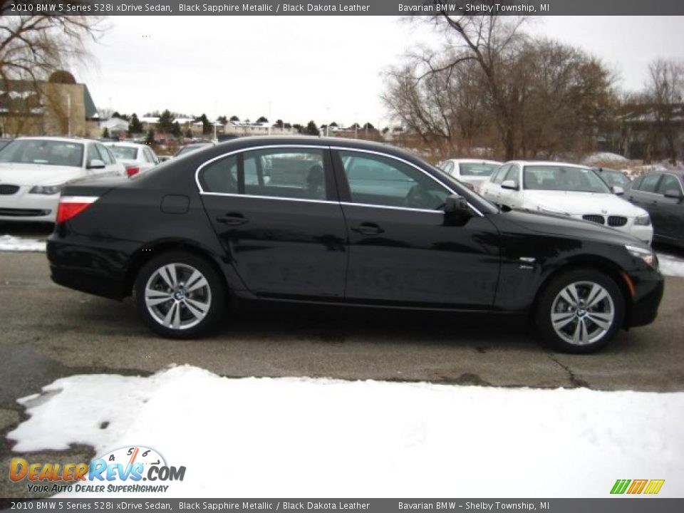 2010 BMW 5 Series 528i xDrive Sedan Black Sapphire Metallic / Black Dakota Leather Photo #6
