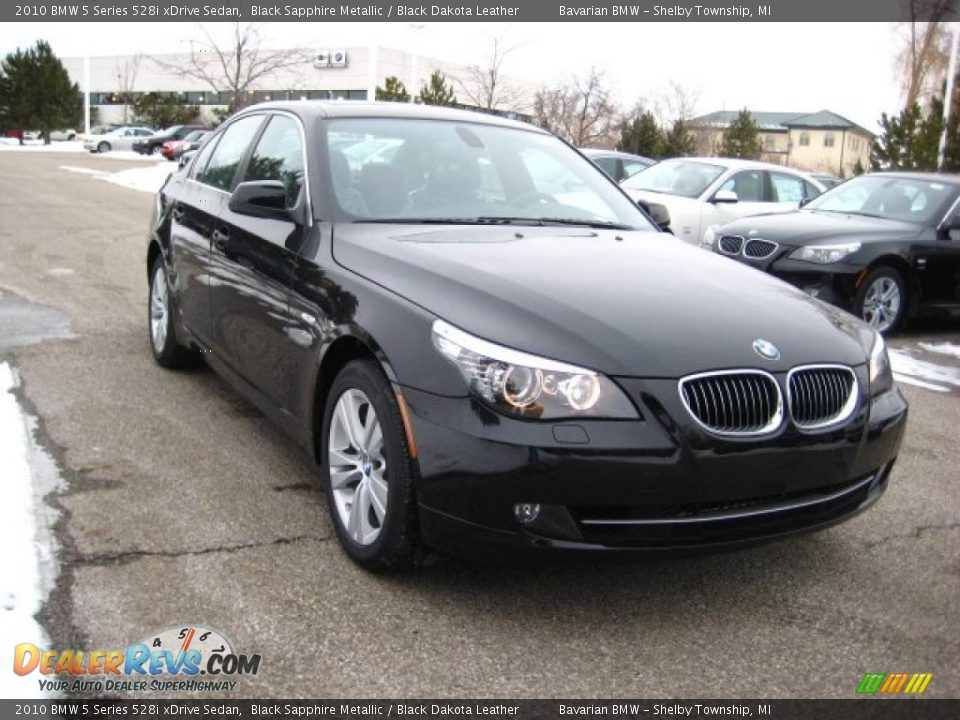 2010 BMW 5 Series 528i xDrive Sedan Black Sapphire Metallic / Black Dakota Leather Photo #7