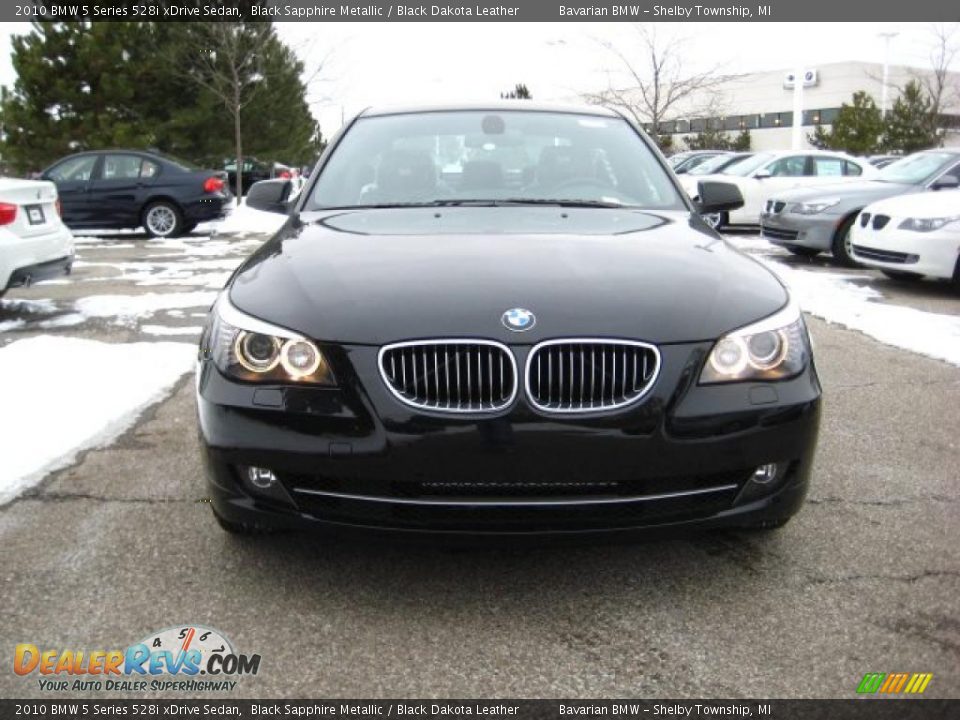 2010 BMW 5 Series 528i xDrive Sedan Black Sapphire Metallic / Black Dakota Leather Photo #8