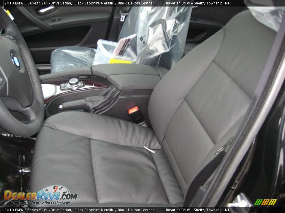 2010 BMW 5 Series 528i xDrive Sedan Black Sapphire Metallic / Black Dakota Leather Photo #10