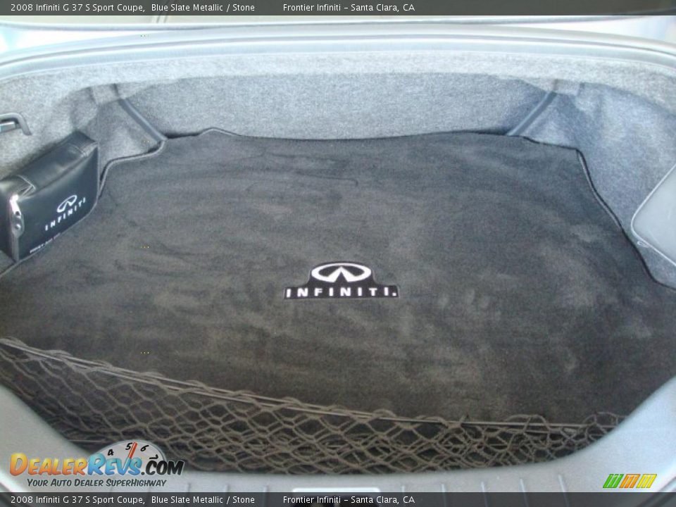2008 Infiniti G 37 S Sport Coupe Blue Slate Metallic / Stone Photo #14