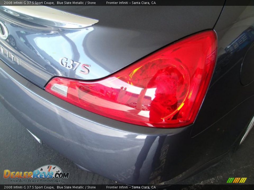 2008 Infiniti G 37 S Sport Coupe Blue Slate Metallic / Stone Photo #15