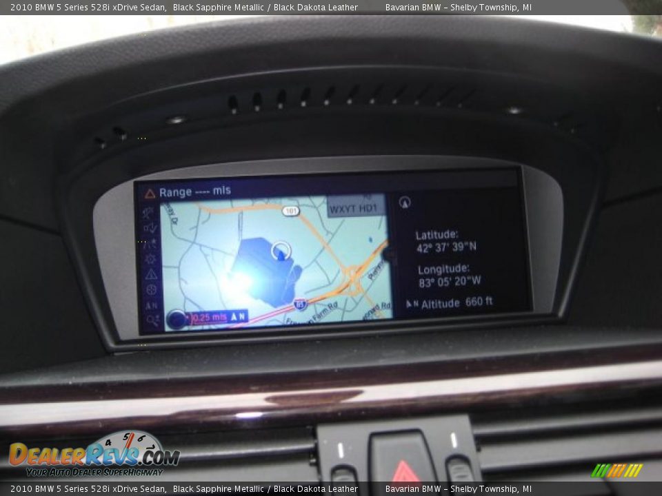 2010 BMW 5 Series 528i xDrive Sedan Black Sapphire Metallic / Black Dakota Leather Photo #14