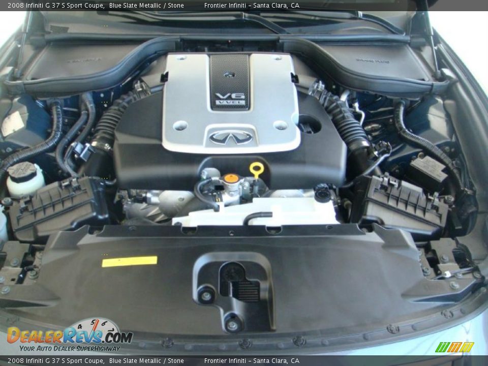 2008 Infiniti G 37 S Sport Coupe Blue Slate Metallic / Stone Photo #20