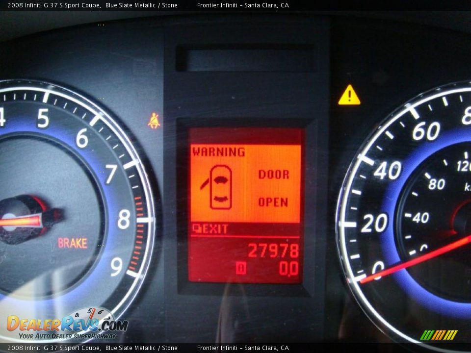 2008 Infiniti G 37 S Sport Coupe Blue Slate Metallic / Stone Photo #21