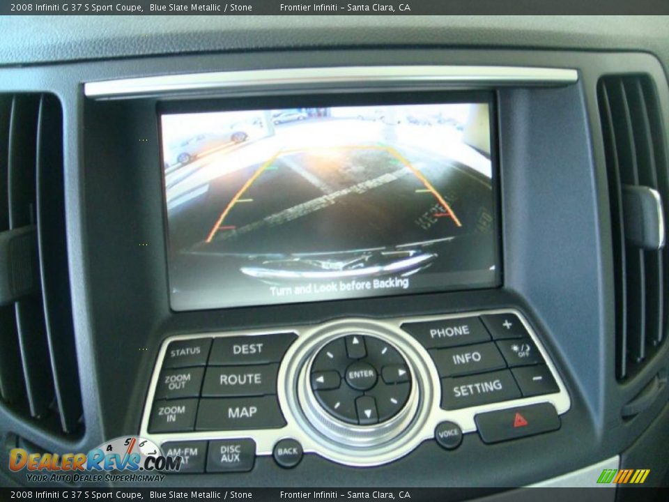 2008 Infiniti G 37 S Sport Coupe Blue Slate Metallic / Stone Photo #23