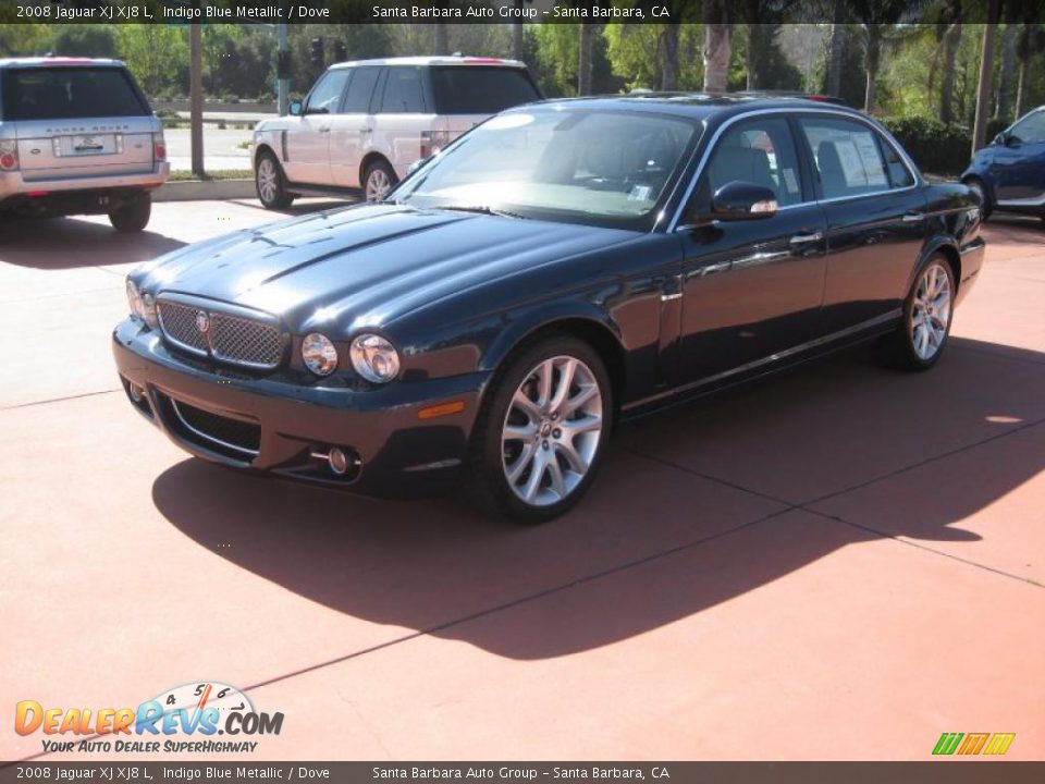 2008 Jaguar XJ XJ8 L Indigo Blue Metallic / Dove Photo #2