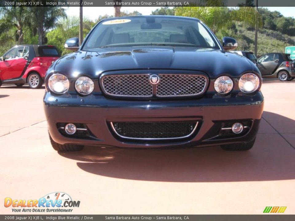 2008 Jaguar XJ XJ8 L Indigo Blue Metallic / Dove Photo #3