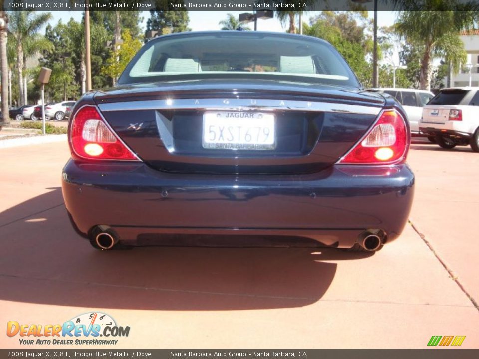 2008 Jaguar XJ XJ8 L Indigo Blue Metallic / Dove Photo #5