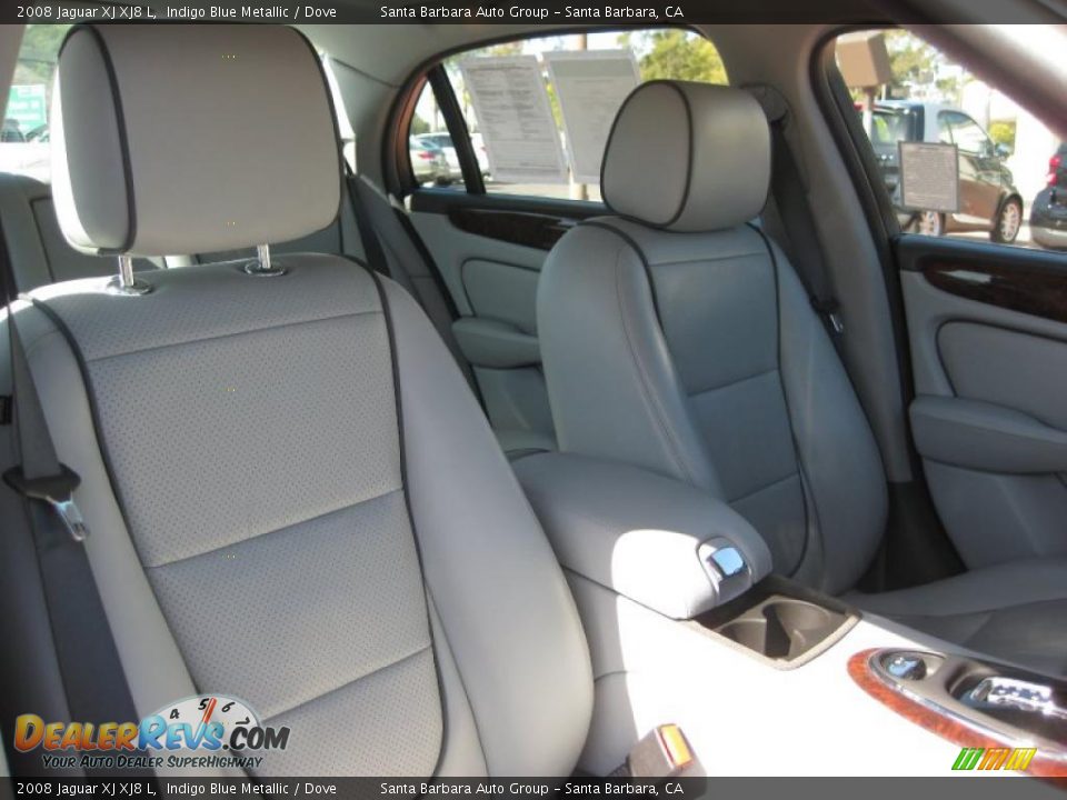 2008 Jaguar XJ XJ8 L Indigo Blue Metallic / Dove Photo #11