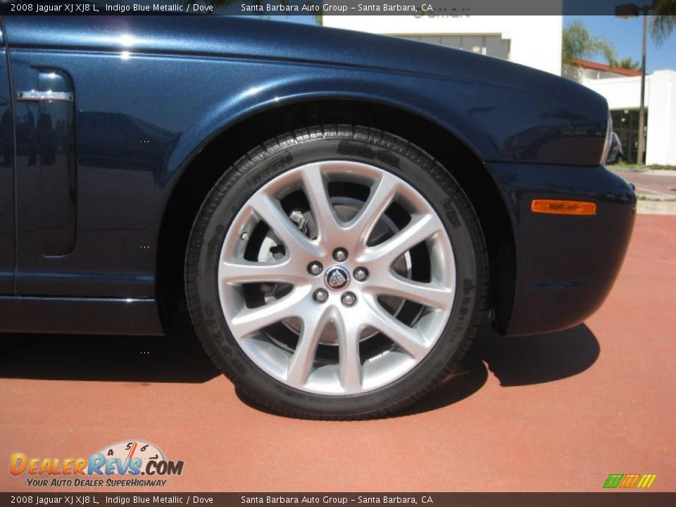 2008 Jaguar XJ XJ8 L Indigo Blue Metallic / Dove Photo #18