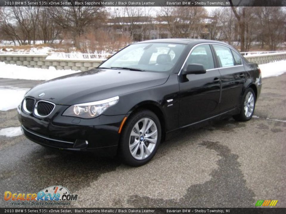 2010 BMW 5 Series 535i xDrive Sedan Black Sapphire Metallic / Black Dakota Leather Photo #1