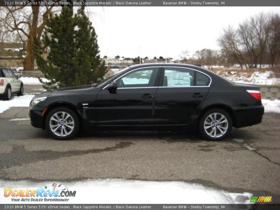2010 BMW 5 Series 535i xDrive Sedan Black Sapphire Metallic / Black Dakota Leather Photo #2