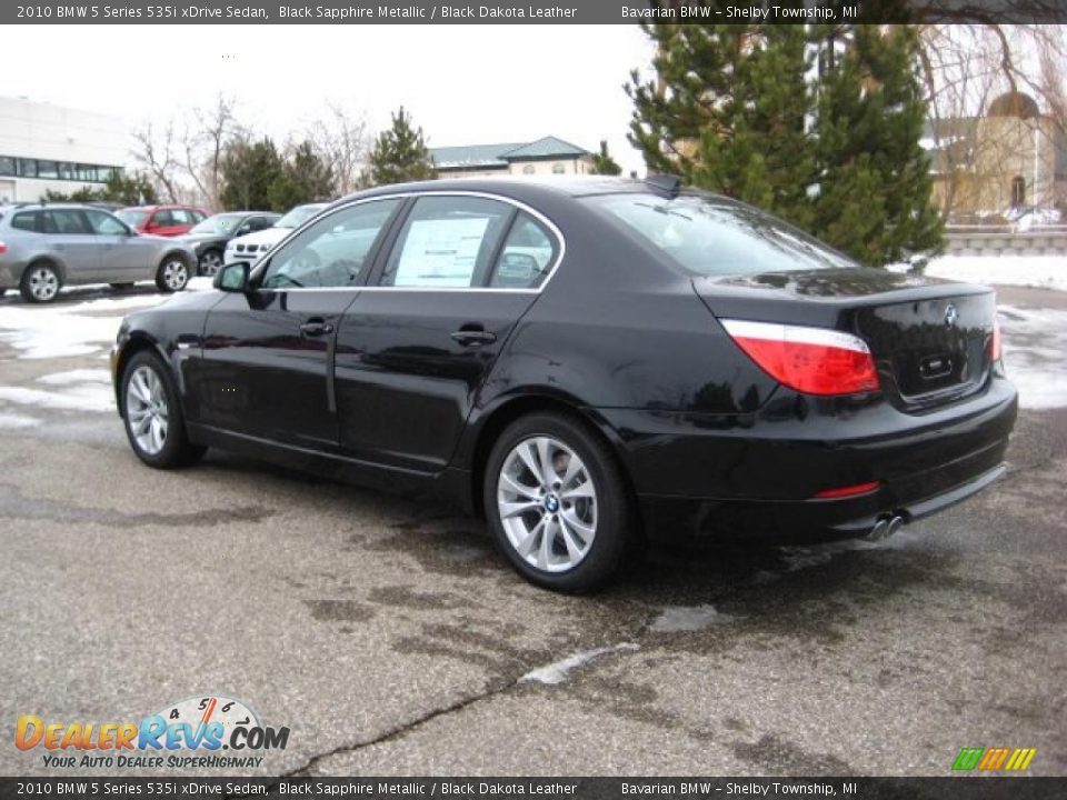 2010 BMW 5 Series 535i xDrive Sedan Black Sapphire Metallic / Black Dakota Leather Photo #3